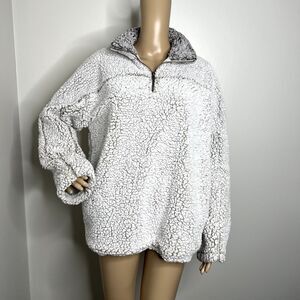 Thread + Supply Fleece Pullover Fuzzy Sweatshirt